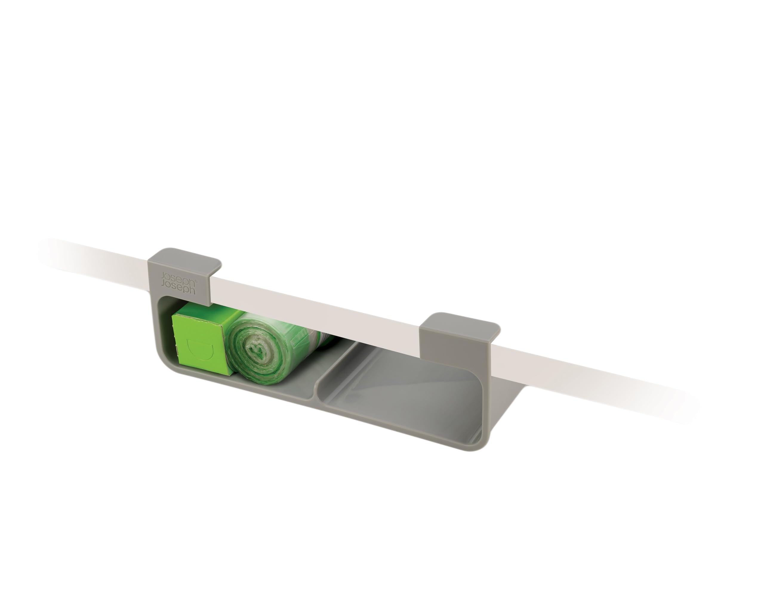 Joseph Joseph CupboardStore Under Shelf Storage Film, Foil and Bag Organiser, Space Saving - Grey