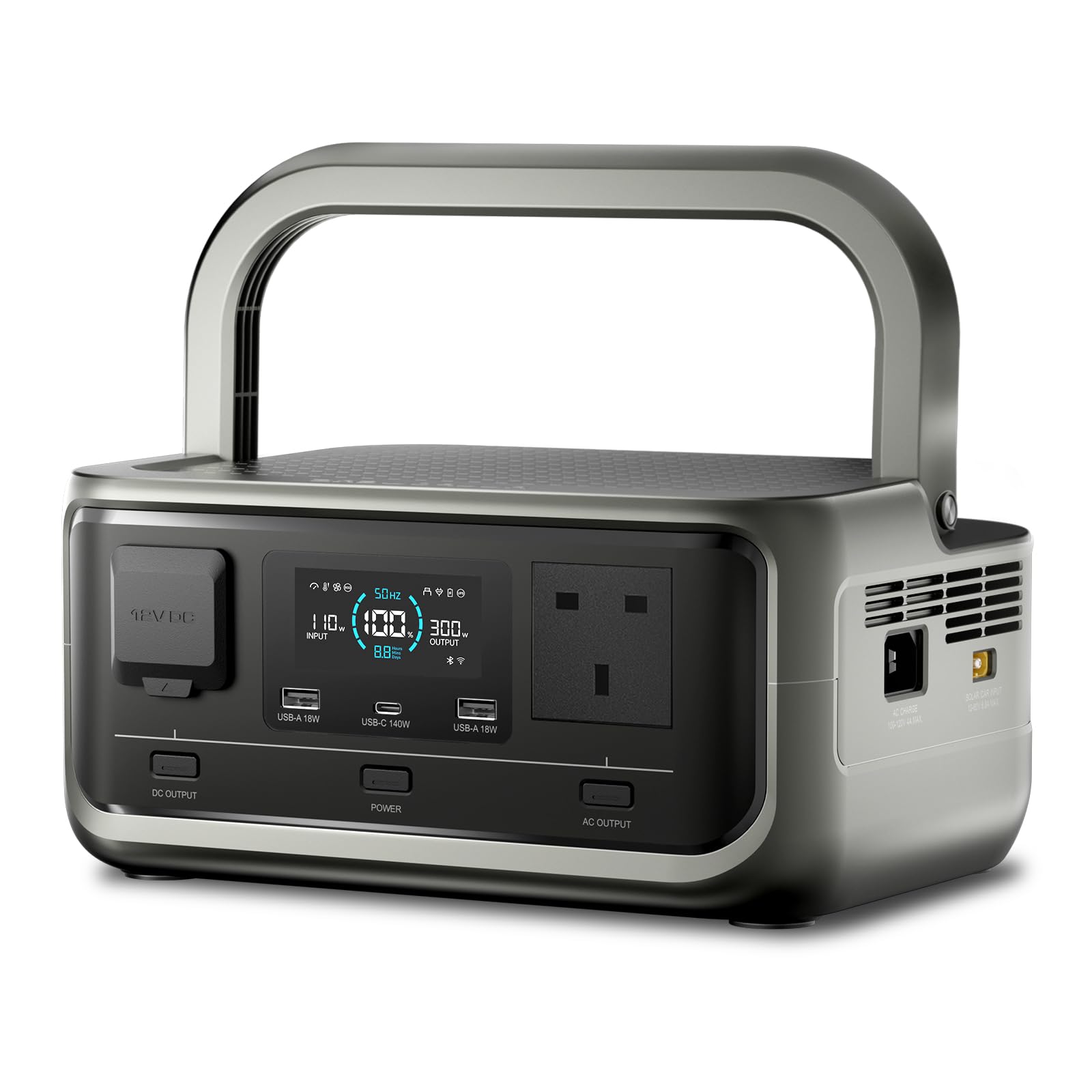 ALLPOWERS VOLIX P300 Portable Power Station, 256Wh LiFePO4 Battery, 300W Solar Generator, <20ms UPS, 100W USB-C Output, 4000 Charge Cycles for Camping Outdoor Travel Emergencies Gaming Festivals