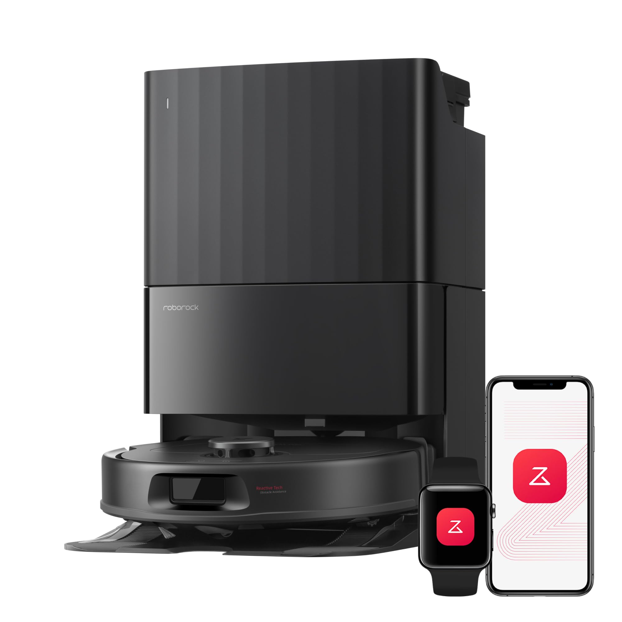 roborock Qrevo S Pro Robot Vacuum Cleaner with Mop, 18,500 Pa Suction, Upgraded from QV 35S, Anti-Tangle, Smart Obstacle Avoidance, Custom Carpet Strategy, 75°C Mop Self-Cleaning, All-in-One Dock