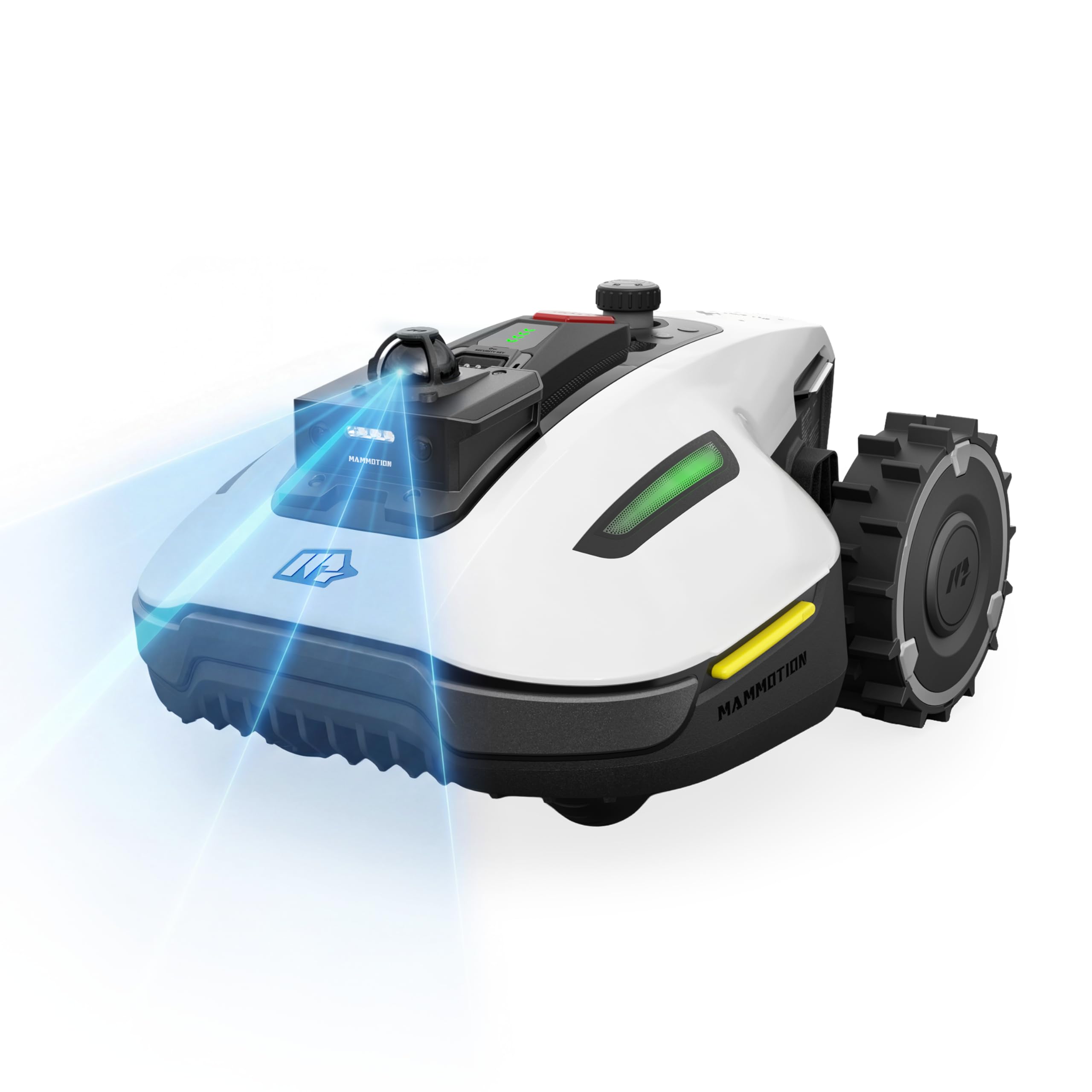 YUKA mini 2 800 Perimeter Cordless Robot Lawn Mower - Up to 800 m², 360° Navigation LiDAR + Camera with AI Driven Detection of Over 300 Obstacles, DropMow, 45% Slopes