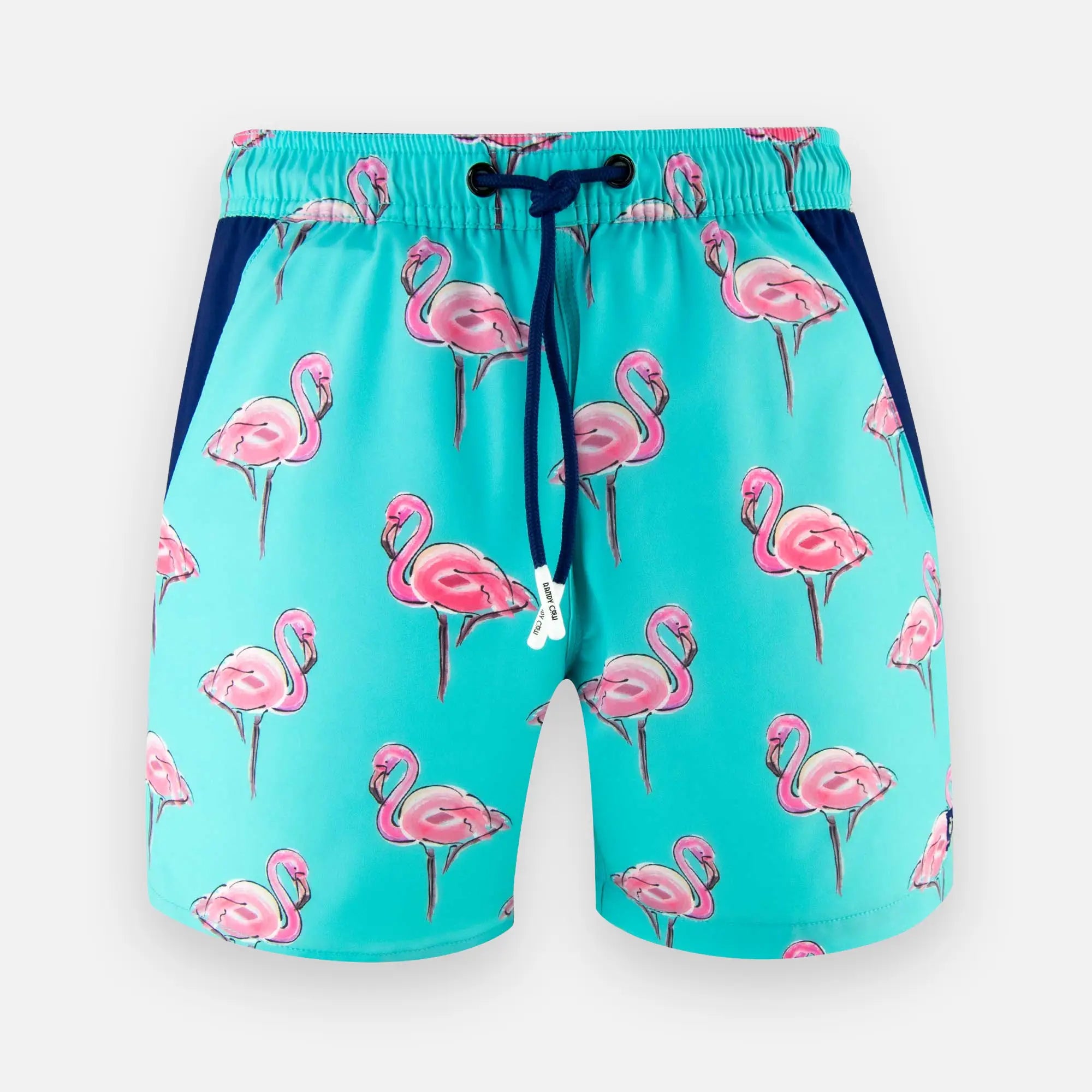 Flamingos - Blue Men's Swim Shorts