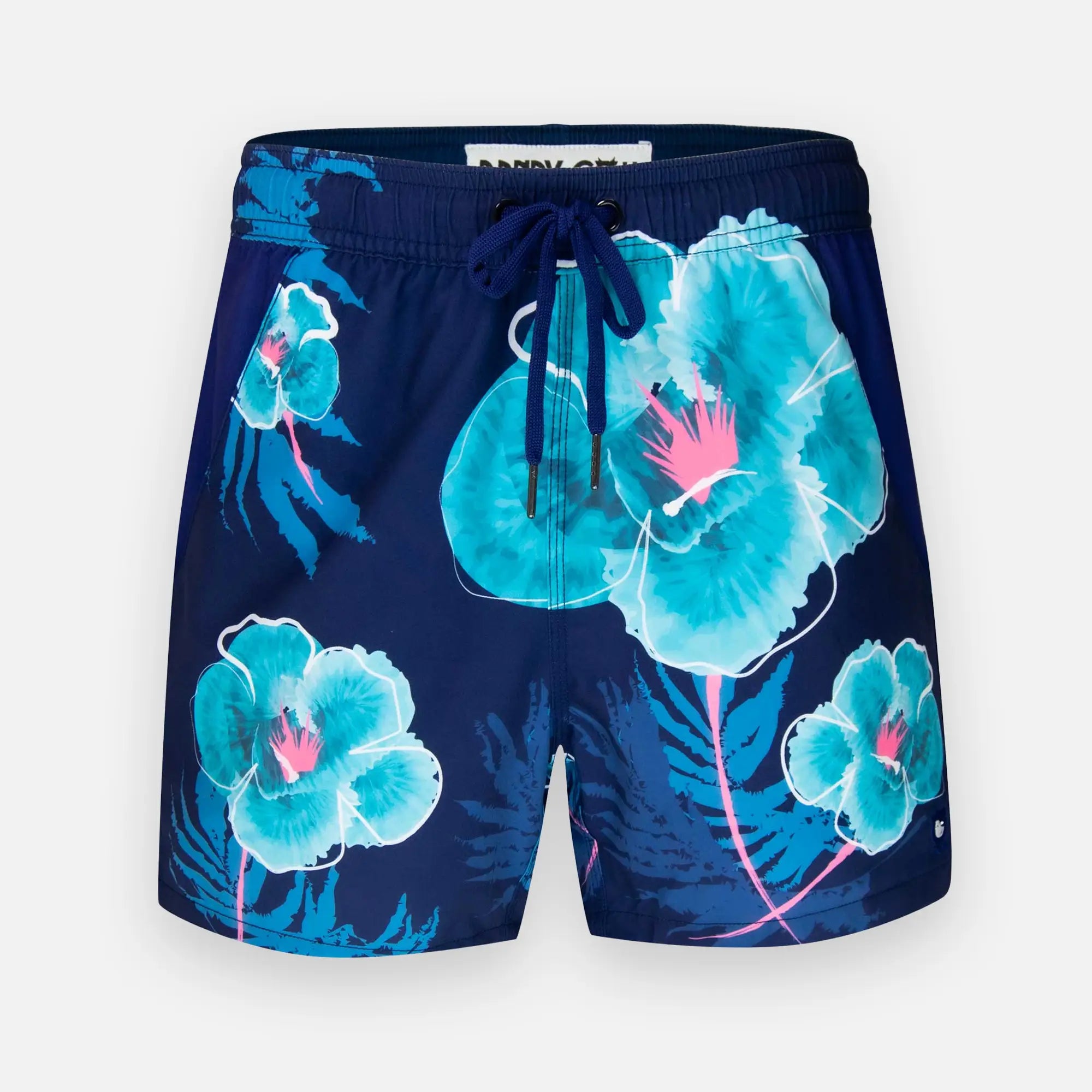 Navy Floral - Men's Swim Shorts